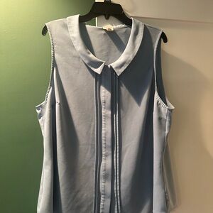 Sleeveless Light Blue Women's Top